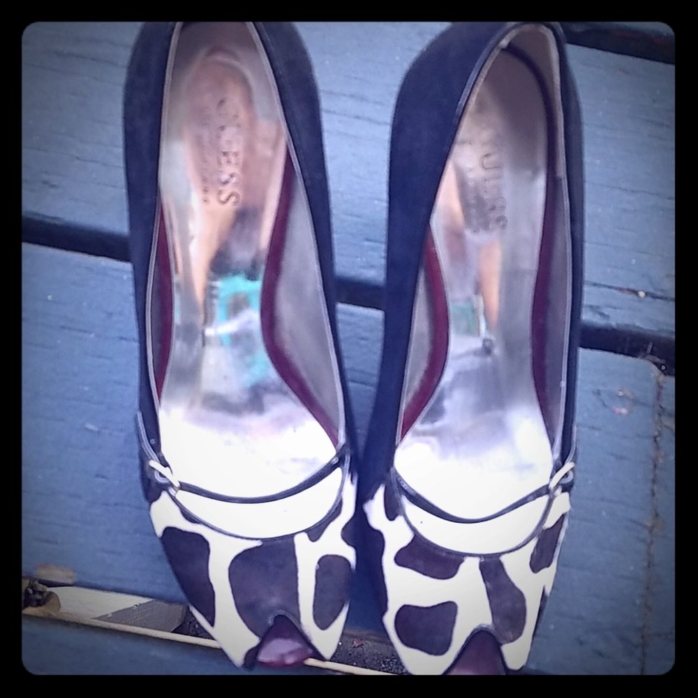 Guess by Marciano open toe jane platform heels